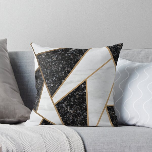 Item preview, White, black and golden classic marble design designed and sold by Tafheem.
