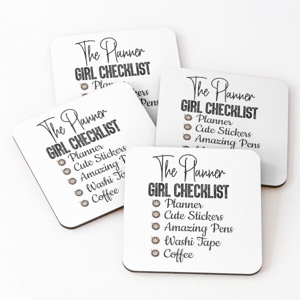 Item preview, The Planner Girl Checklist Planner Cute Stickers Amazing Pens Washi Tape Coffee, Coffee For Life designed and sold by HaoLT.