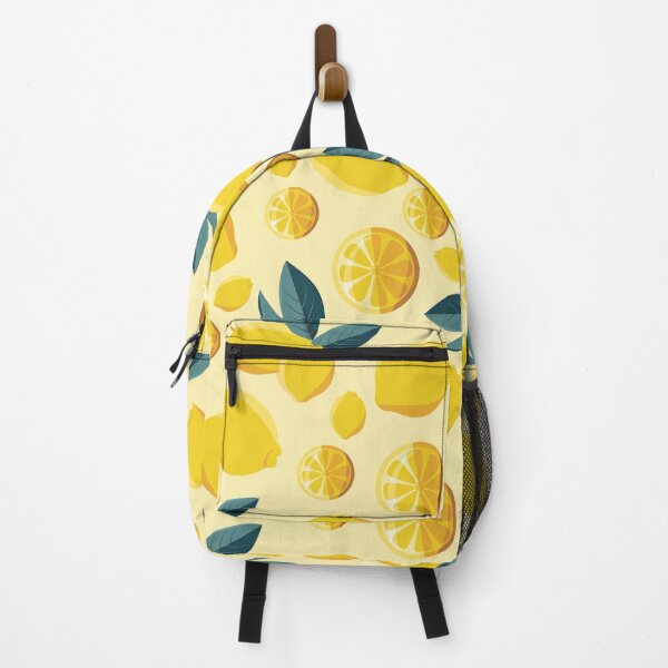 Item preview, Lemon And Slices Of Lemon Pattern Summer Background With Yellow Lemons designed and sold by quickkdesign.