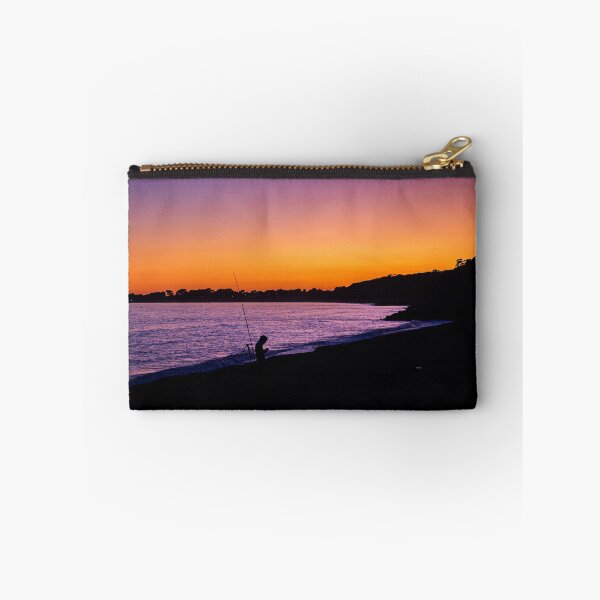 Item preview, Captivating Fisherman's Silhouette at Sunset - Coastal Photography designed and sold by ShutterStudios.