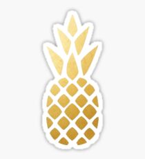 gold pinapple Sticker
