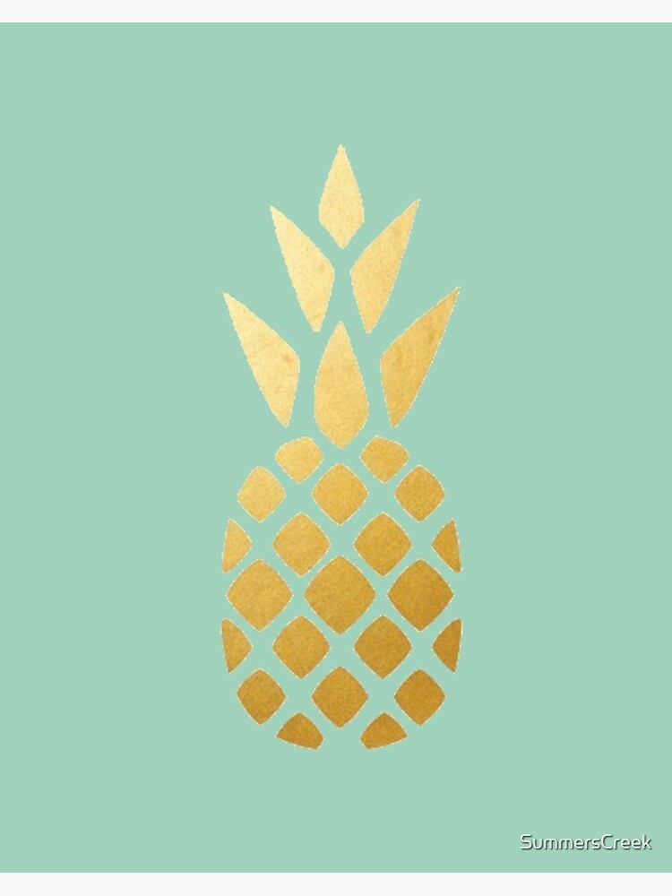 "goldene Ananas" Poster von SummersCreek | Redbubble
