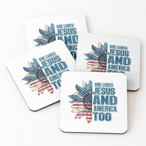 Item preview, She love Jesus and America too designed and sold by WaveOcean123.