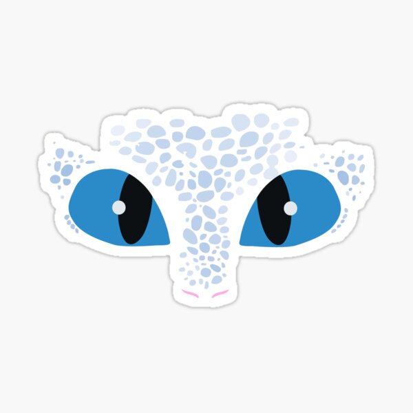 "Light Fury Eyes Light Fury How to Train Your Dragon" Sticker for