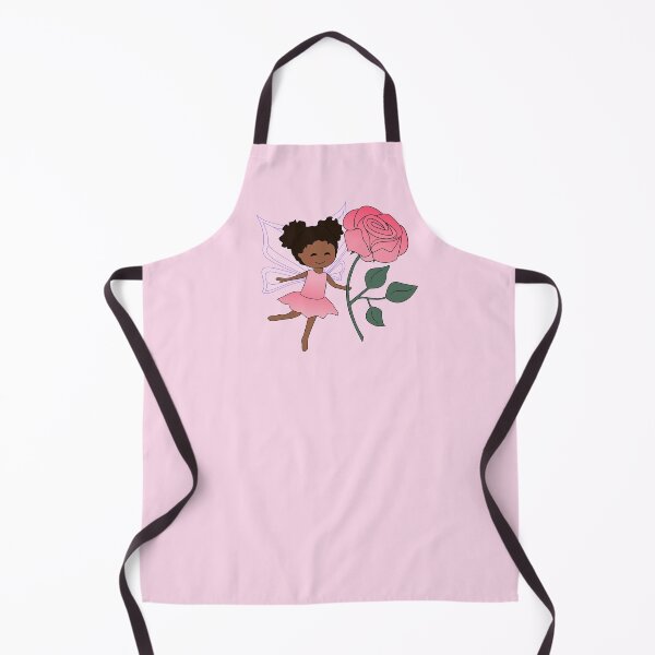 Item preview, Beautiful Fairy, Samira, Black girl with Afro puffs, on soft pink designed and sold by nutmegfairy.