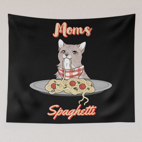 Item preview, Moms Spaghetti Funny Smile cat designed and sold by Cool Store.