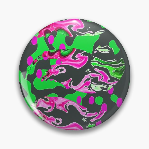 Item preview, Digital Trippy Wacky Weird Abstraction with Bright Green and Pink, graphic psychedelic abstract art, trippy graphic psychedelic arte abstracto designed and sold by Adri Barnard.