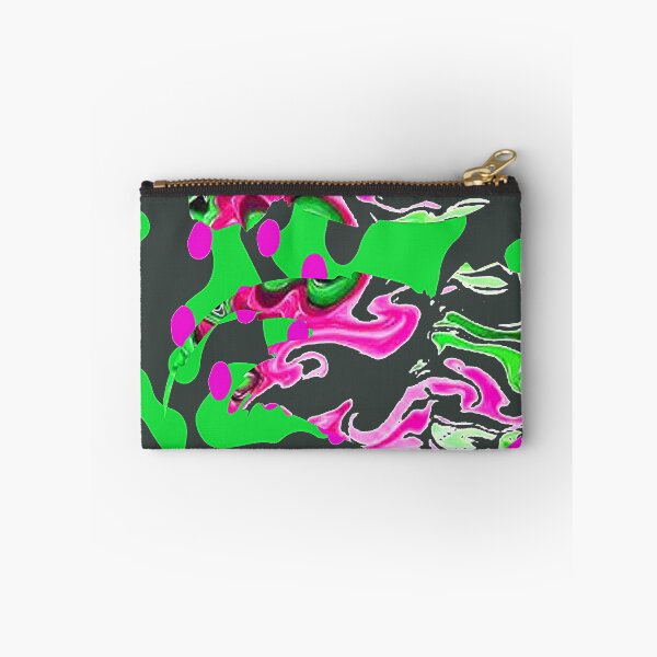 Item preview, Digital Trippy Wacky Weird Abstraction with Bright Green and Pink, graphic psychedelic abstract art, trippy graphic psychedelic arte abstracto designed and sold by Adri Barnard.