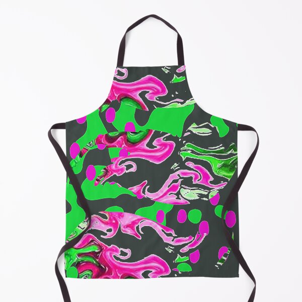 Item preview, Digital Trippy Wacky Weird Abstraction with Bright Green and Pink, graphic psychedelic abstract art, trippy graphic psychedelic arte abstracto designed and sold by Adri Barnard.