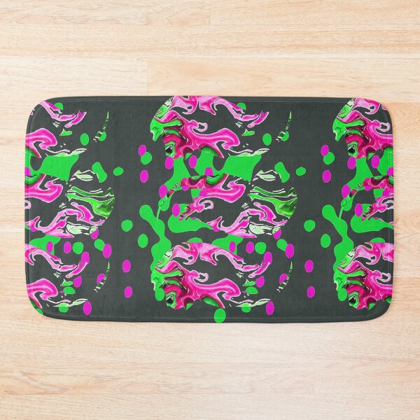 Item preview, Digital Trippy Wacky Weird Abstraction with Bright Green and Pink, graphic psychedelic abstract art, trippy graphic psychedelic arte abstracto designed and sold by Adri Barnard.