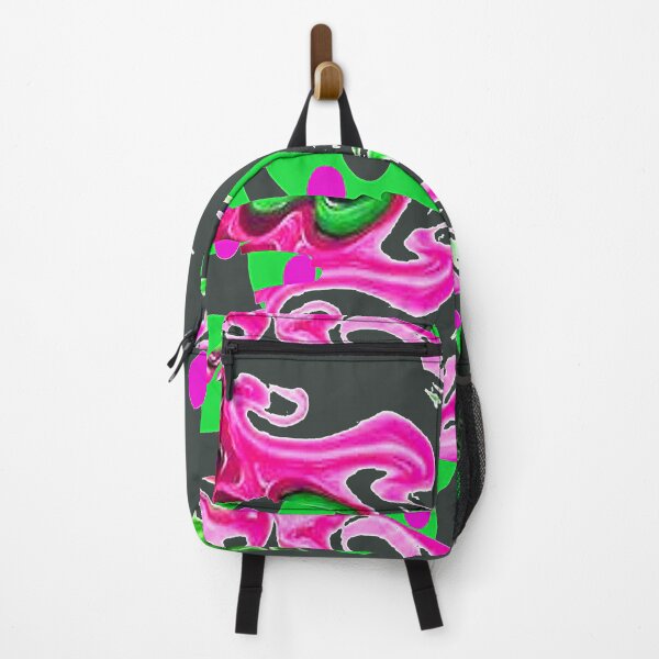 Item preview, Digital Trippy Wacky Weird Abstraction with Bright Green and Pink, graphic psychedelic abstract art, trippy graphic psychedelic arte abstracto designed and sold by Adri Barnard.