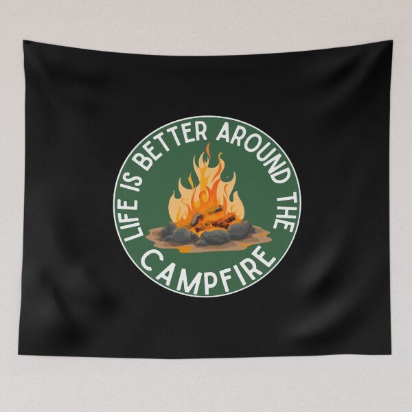 Item preview, Life is Better around the Campfire| Green designed and sold by Mixture-DESIGN.