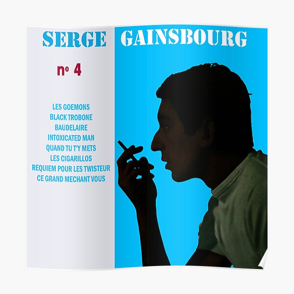 Album Serge Gainsbourg 1974 Poster