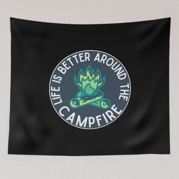 Item preview,  Life is Better around the Campfire| Navy blue designed and sold by Mixture-DESIGN.