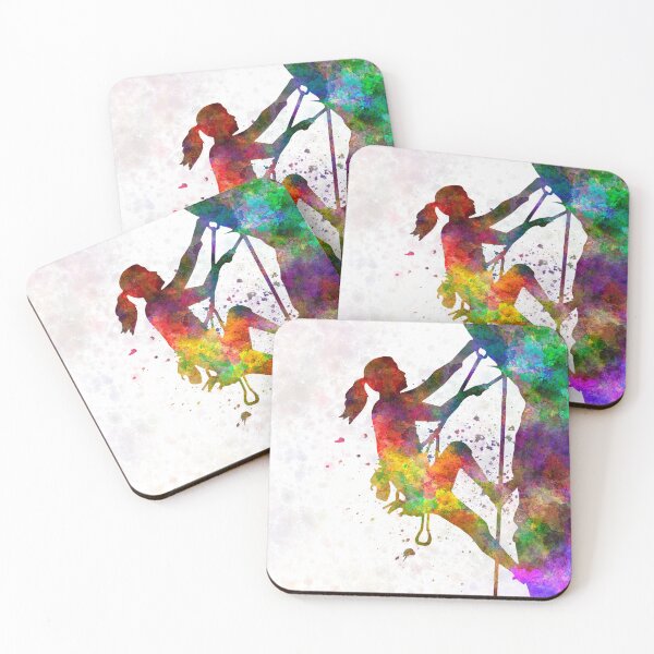 Item preview, Climbing the mountain in watercolor designed and sold by paulrommer.