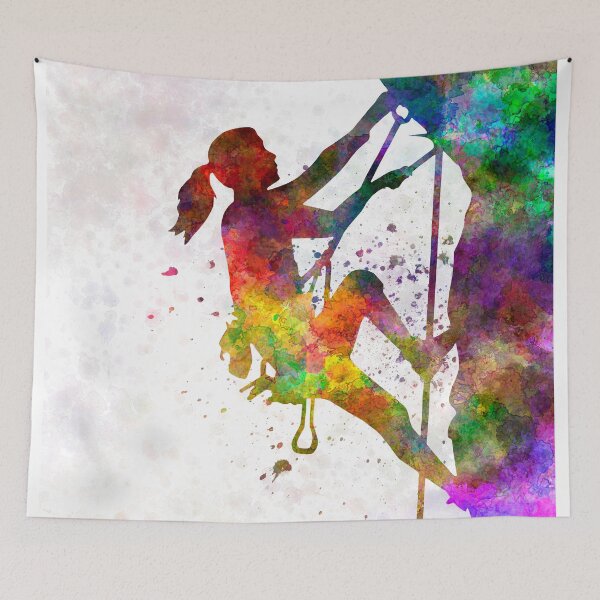 Item preview, Climbing the mountain in watercolor designed and sold by paulrommer.