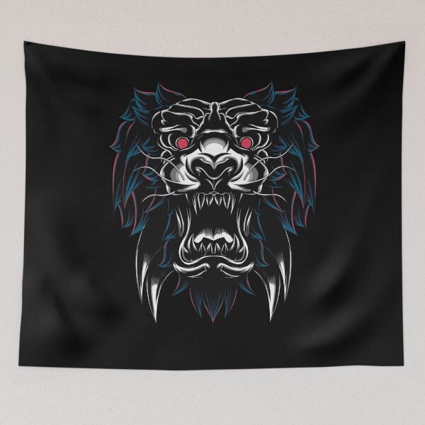Item preview, Mysterious Blue Tiger designed and sold by VibrantGifts.