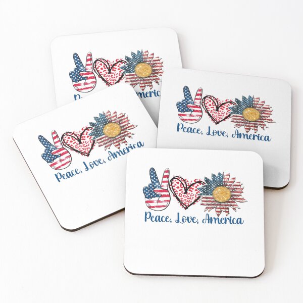 Item preview, Peace Love  America designed and sold by WaveOcean123.