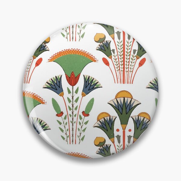 Item preview, egyptian flowers red designed and sold by Olga-Bakushkina.