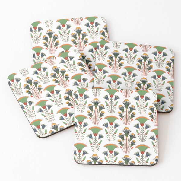 Item preview, egyptian flowers red designed and sold by Olga-Bakushkina.