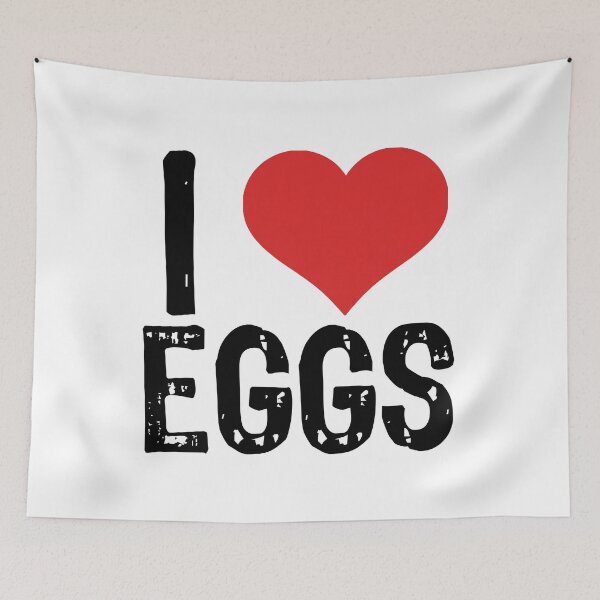 Item preview, I Love Eggs designed and sold by The "I Love Everything" Shop.