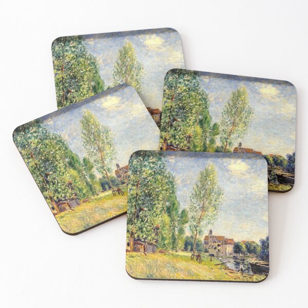 Item preview, Alfred Sisley Painting- Moret, le chantier naval à Matrat, vers  designed and sold by Coffeesnow.