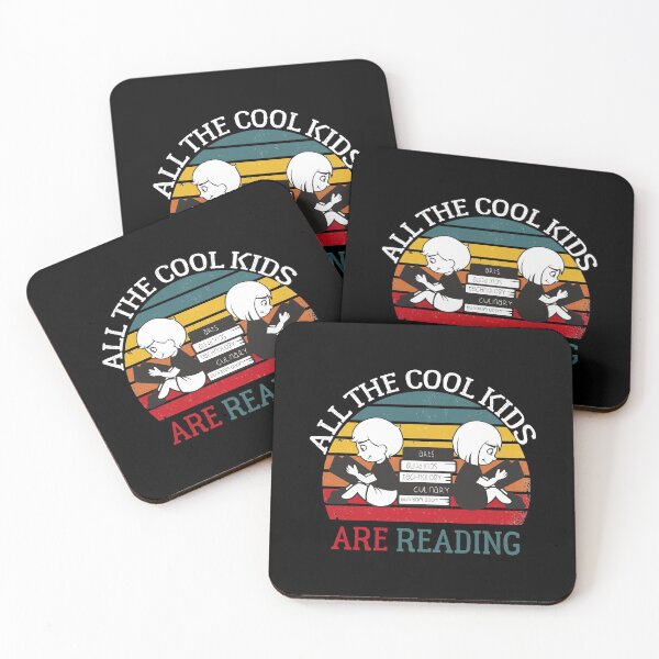 Item preview,  All the Cool Kids are Reading Book Vintage Reto Sunset  designed and sold by loka-Art.