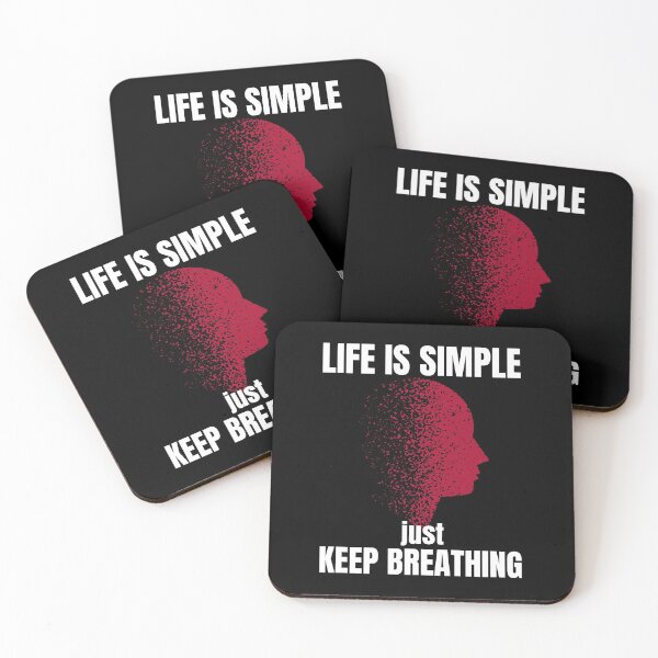 Item preview, Life is Simple - just keep Breathing designed and sold by Dyna-Mix.