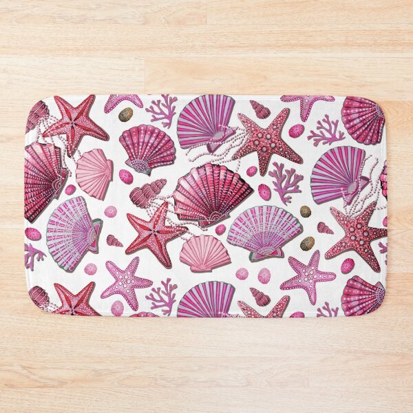 Item preview, Starfish and seashell, pink beach art and decor designed and sold by MagentaRose.