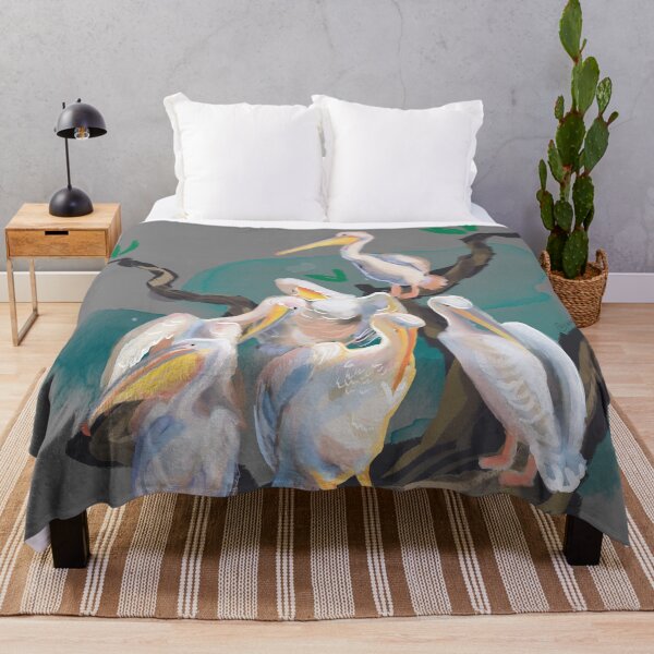 Item preview, White pelicans III designed and sold by orangerinka.