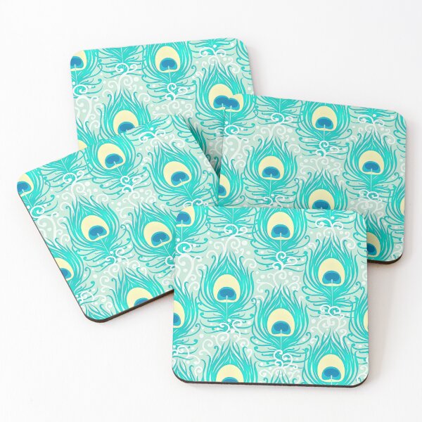 Item preview, Peacock Feather Seamless Pattern, Peacock Feather Pattern, Peacock Feather Vector Pattern designed and sold by graphic-genie.