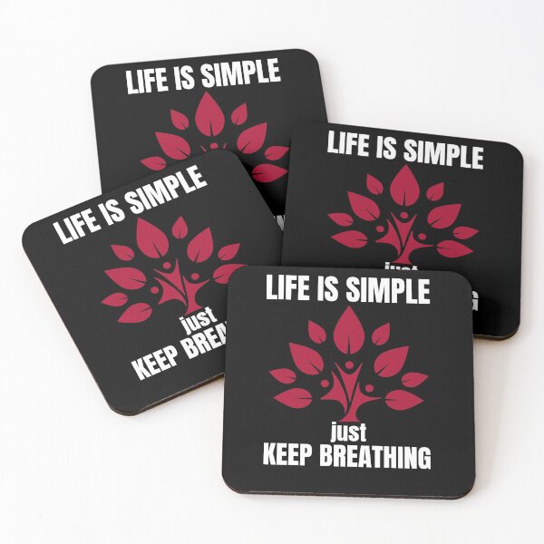 Item preview, Life is Simple - just keep Breathing designed and sold by Dyna-Mix.