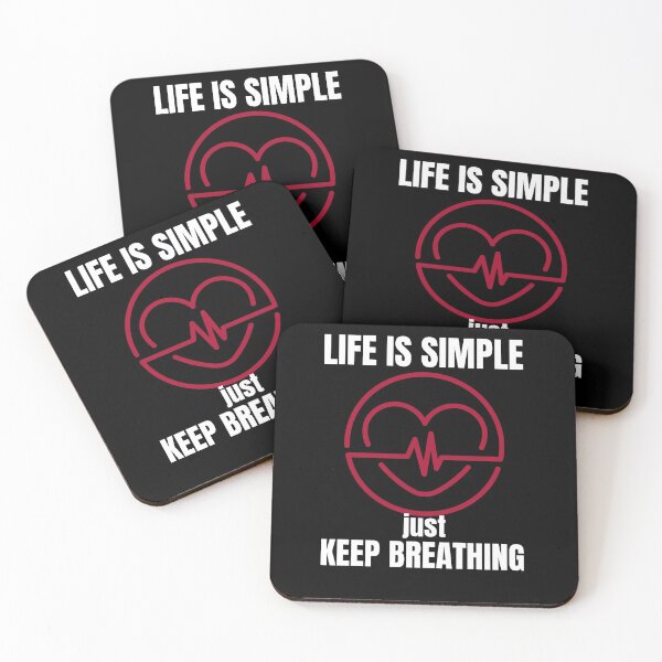 Item preview, Life is Simple - just keep Breathing designed and sold by Dyna-Mix.