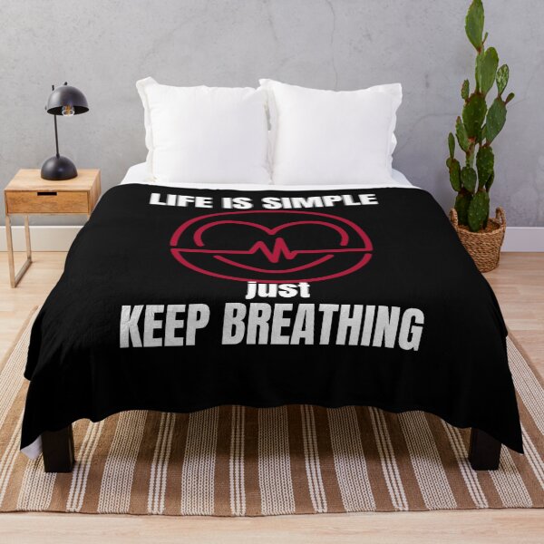 Item preview, Life is Simple - just keep Breathing designed and sold by Dyna-Mix.