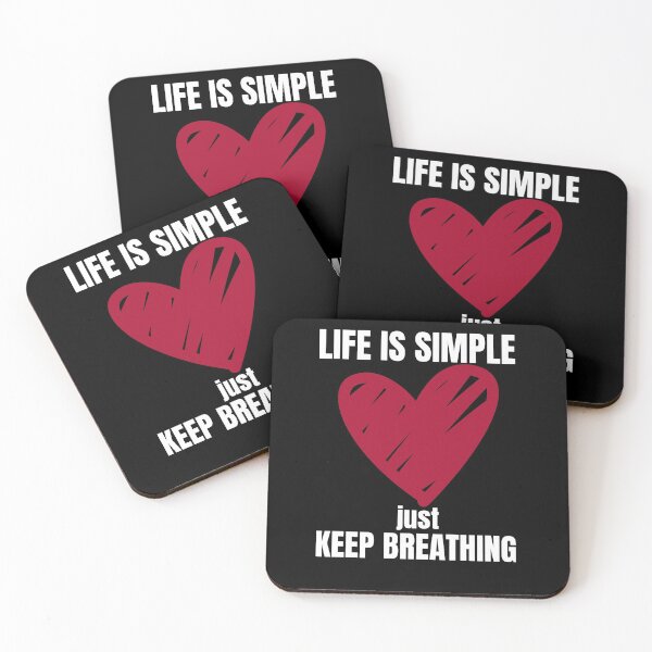 Item preview, Life is Simple - just keep Breathing designed and sold by Dyna-Mix.