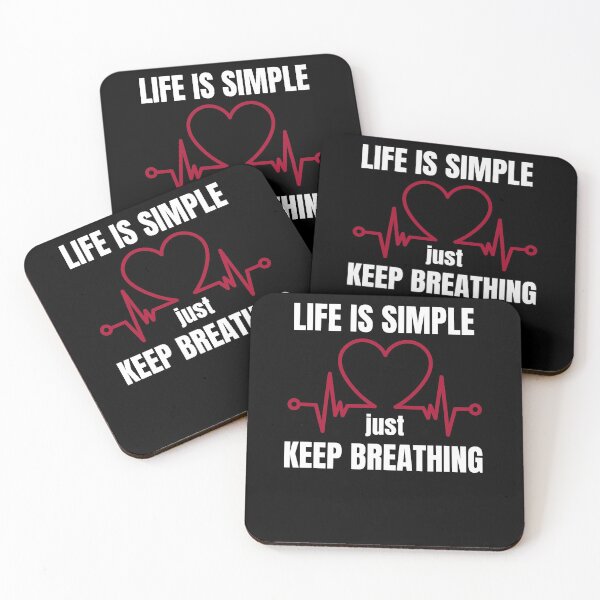 Item preview, Life is Simple - just keep Breathing designed and sold by Dyna-Mix.