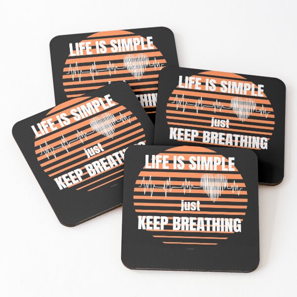 Item preview, Life is Simple - just keep Breathing designed and sold by Dyna-Mix.