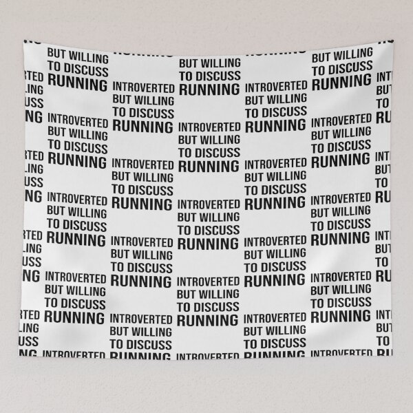 Item preview, Introverted but Willing to Discuss RUNNING - Funny RUNNING designed and sold by YukiShop.