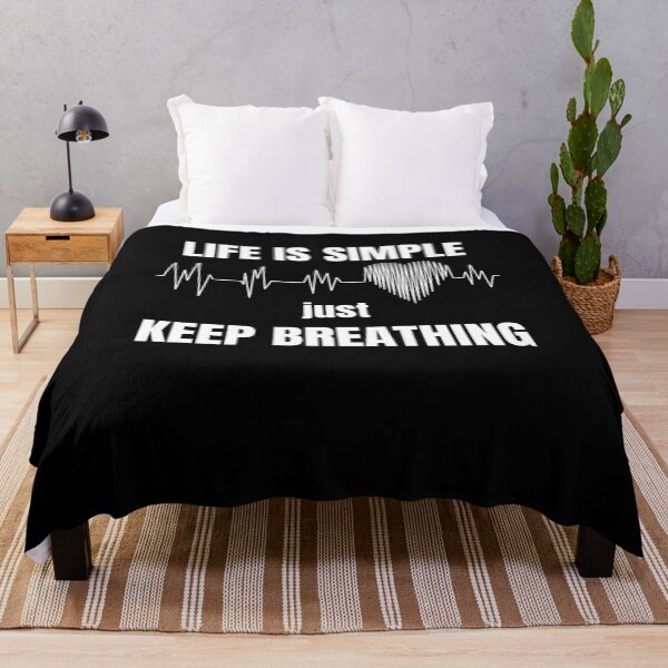 Item preview, Life is Simple - just keep Breathing designed and sold by Dyna-Mix.