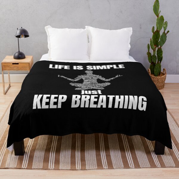 Item preview, Life is Simple - just keep Breathing designed and sold by Dyna-Mix.