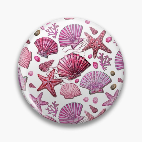 Item preview, Starfish and seashell, pink beach art and decor designed and sold by MagentaRose.