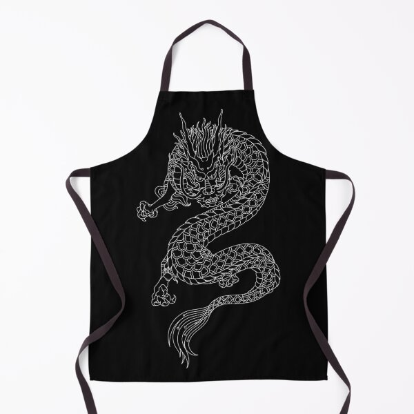 Item preview, Japanese-Style Dragon Line Drawing designed and sold by Happy Puppy Print On Demand.
