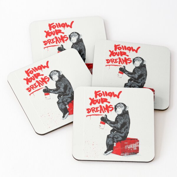 Item preview, Follow Your Dreams Chimp designed and sold by WE-ARE-BANKSY.