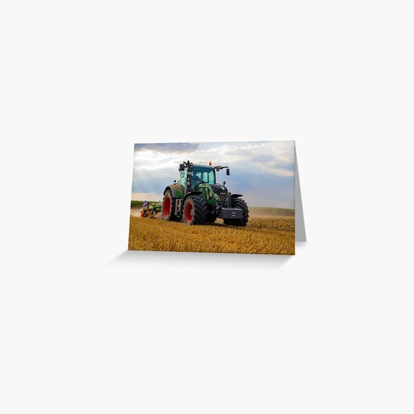 Cartes De Vœux Sur Le Theme John Deere Tractor Redbubble