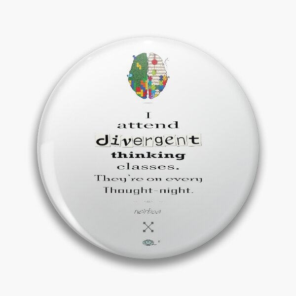 Item preview, Divergent thinking, on the brain... designed and sold by aob-designed.