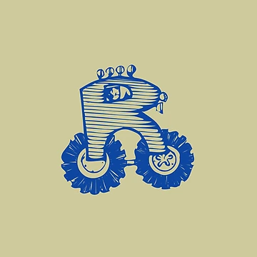 Artwork thumbnail, Moving letter Initial Monogram R by Rajeev  Singh