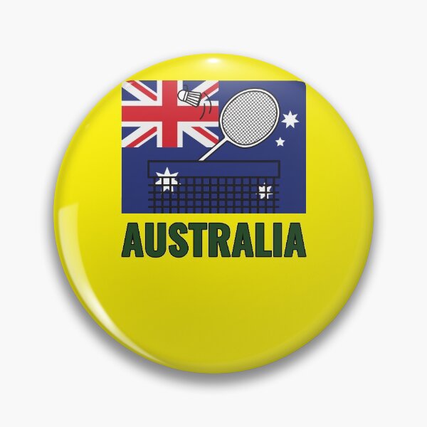Item preview, Team Australia  Australian flag Badminton designed and sold by Feline Rockstars.