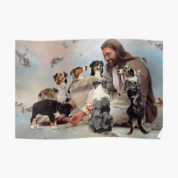 Jesus Dog Wall Art for Sale | Redbubble
