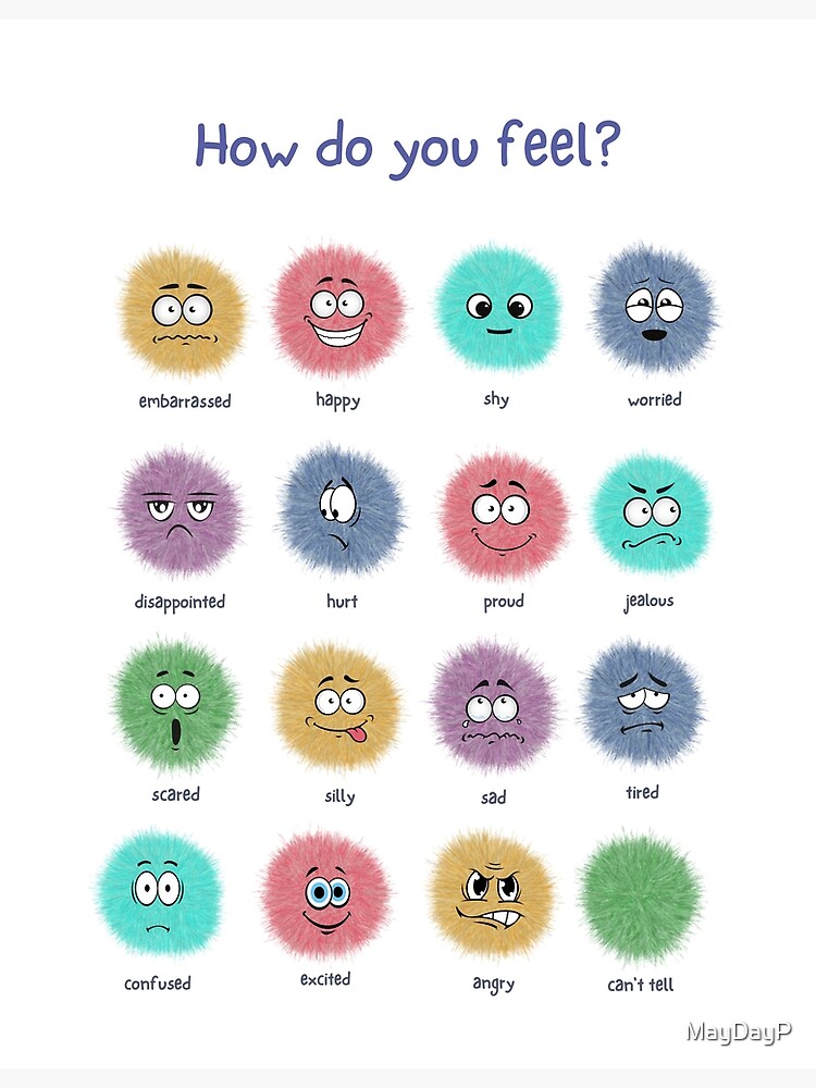 "How Do You Feel Emotions and Feelings Identifier" Poster for Sale by