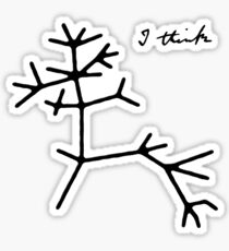 Charles Darwin's "I think" tree of life sketch Sticker